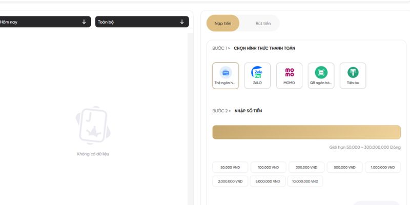 Một số phương thức nạp tiền AB77 phổ biến
